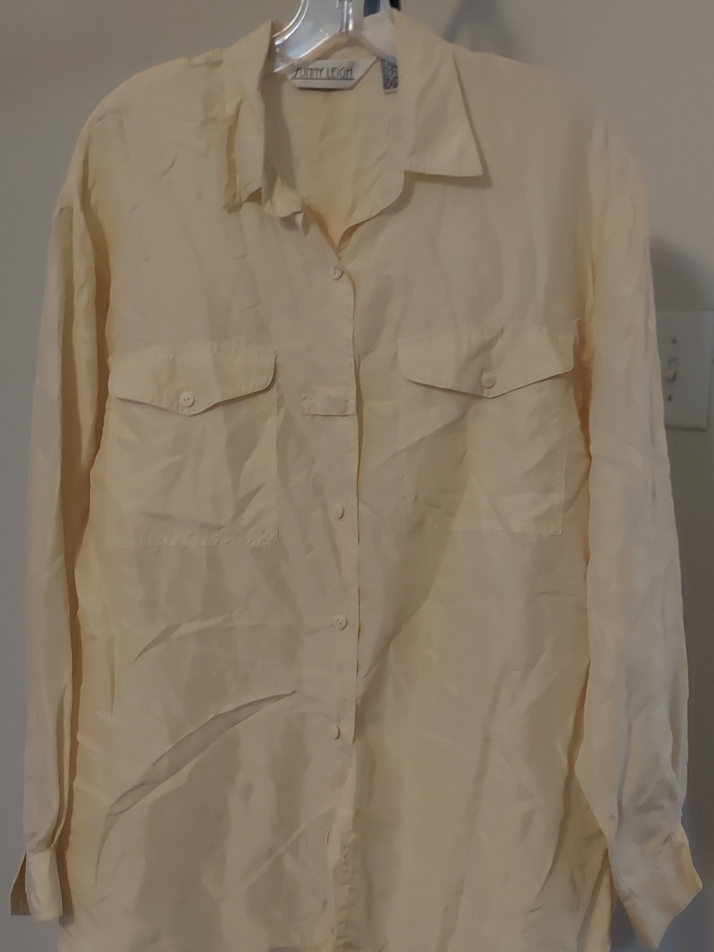 Sunny Leigh Cream Button-Front Utility Shirt